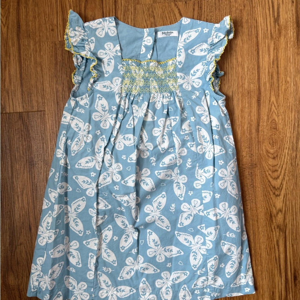 Baby Boden Butterfly Dress, Girls 2-3